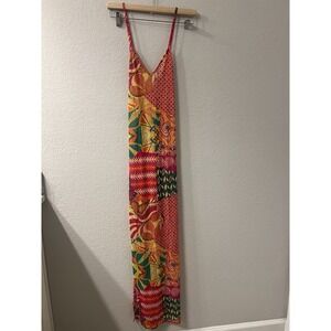 ARIA Vibrant Multicolor‎ Maxi Dress Size L